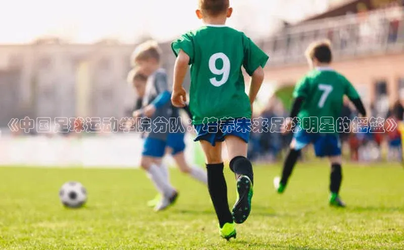 恒盛平台登录壹网壹创《中国足球运动学院分队：培养未来足球明星的摇篮》